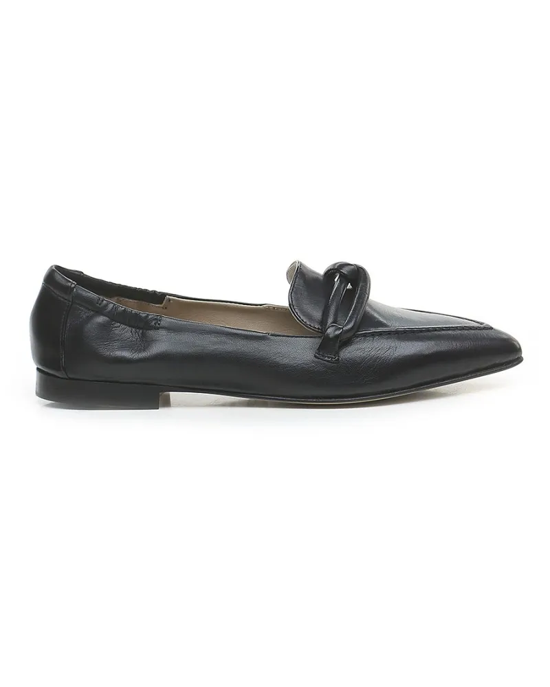 POMME D'OR  0813 NERO  MOCASSINO IN PELLE DONNA