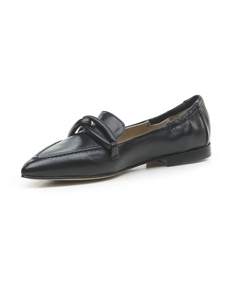 POMME D'OR  0813 NERO  MOCASSINO IN PELLE DONNA