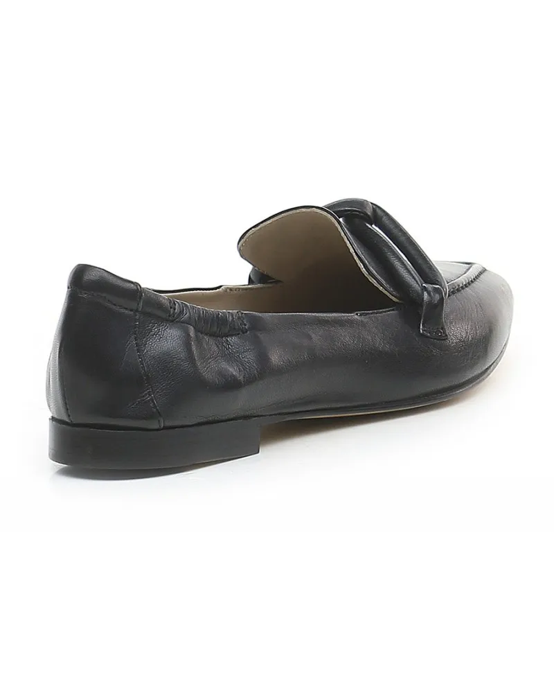 POMME D'OR  0813 NERO  MOCASSINO IN PELLE DONNA