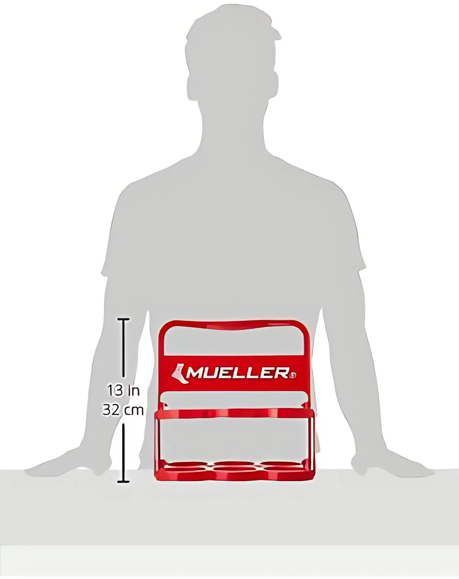 Porta Botella De Plástico Para 6 Pzs Plegable Mueller Roja