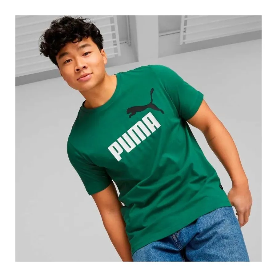 PUMA CAMISETA HOMBRE ESS+2 COL LOGO 58675937 VERDE