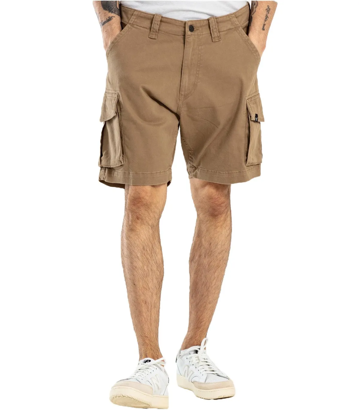 REELL  PANTALON PARA HOMBRE BEIGE  CITY CARGO SHORT ST
