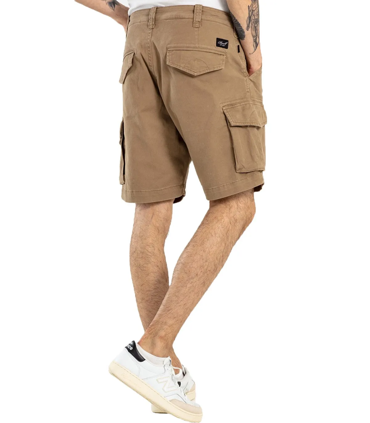 REELL  PANTALON PARA HOMBRE BEIGE  CITY CARGO SHORT ST