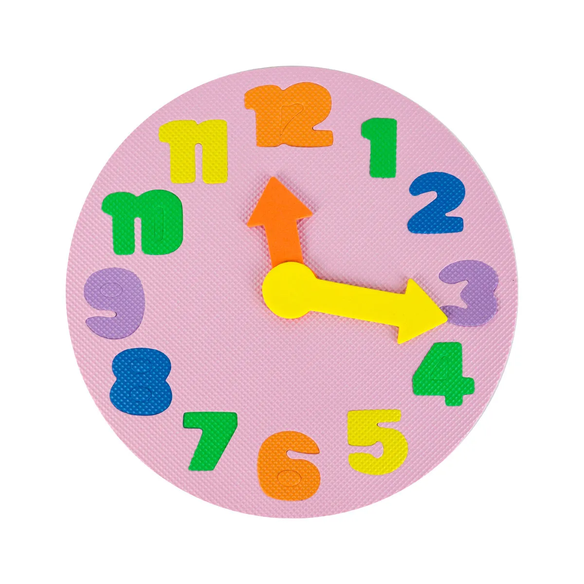 Reloj Didáctico y Colorido para Nios, Color Rosa