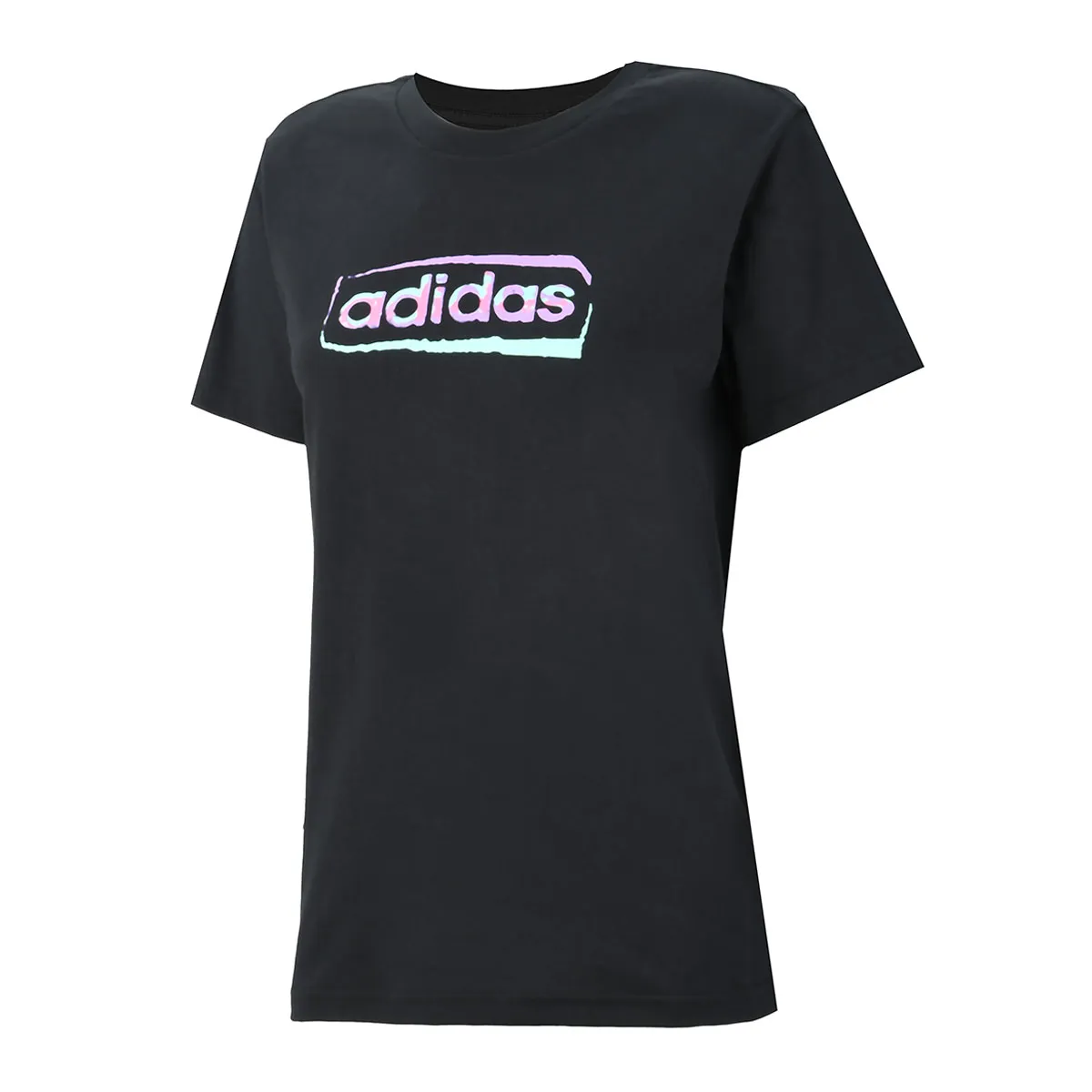 Remera Running adidas Linear stencil Mujer