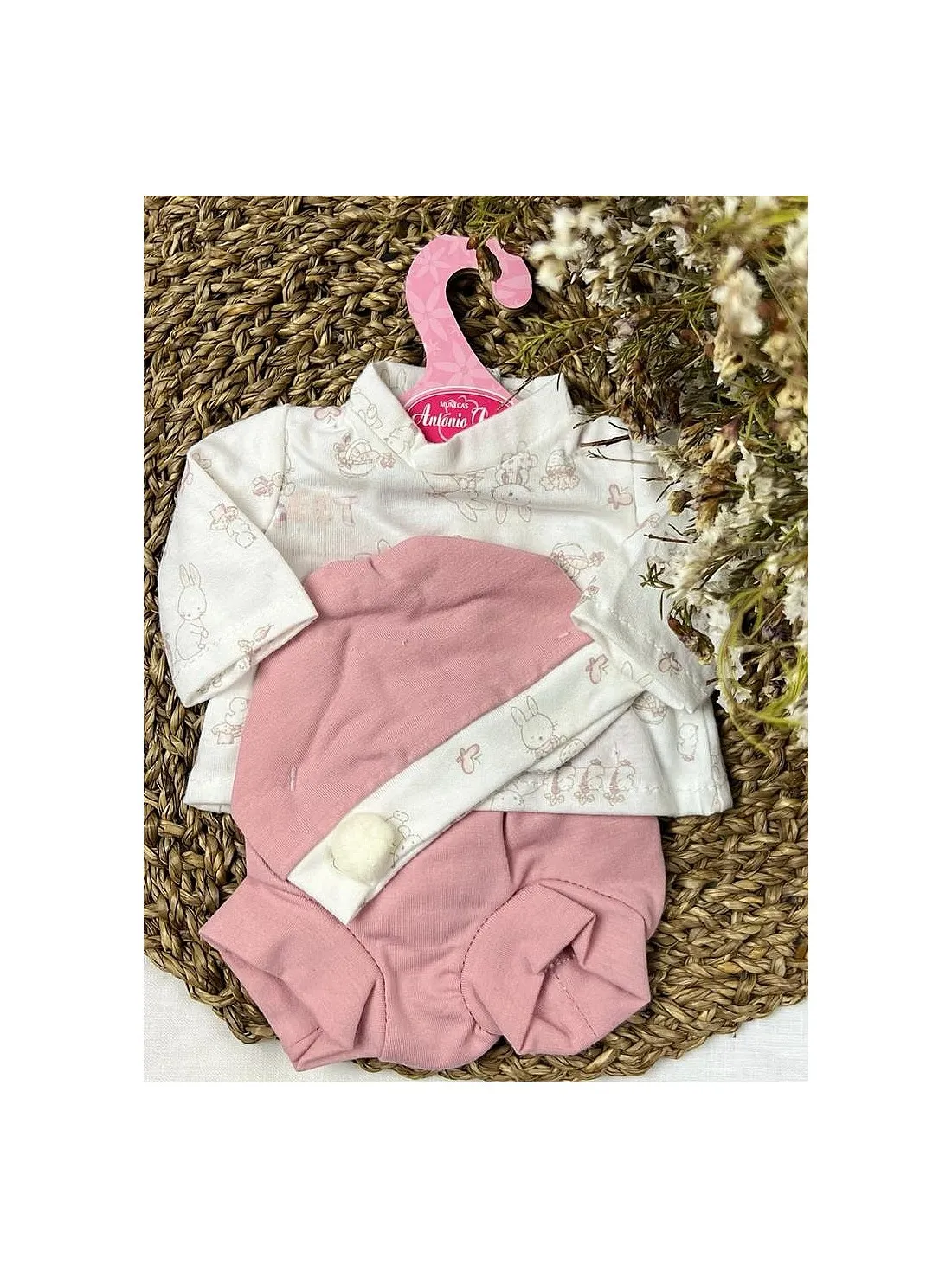 ROPA MUñECA CONEJITOS ROSA  MUñECAS ANTONIO JUAN