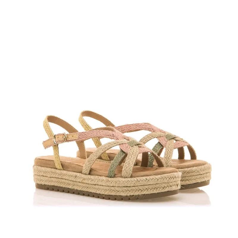 Sandalias Casual de Mujer MTNG AMELIE Beige 56766