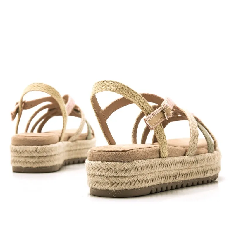 Sandalias Casual de Mujer MTNG AMELIE Beige 56766