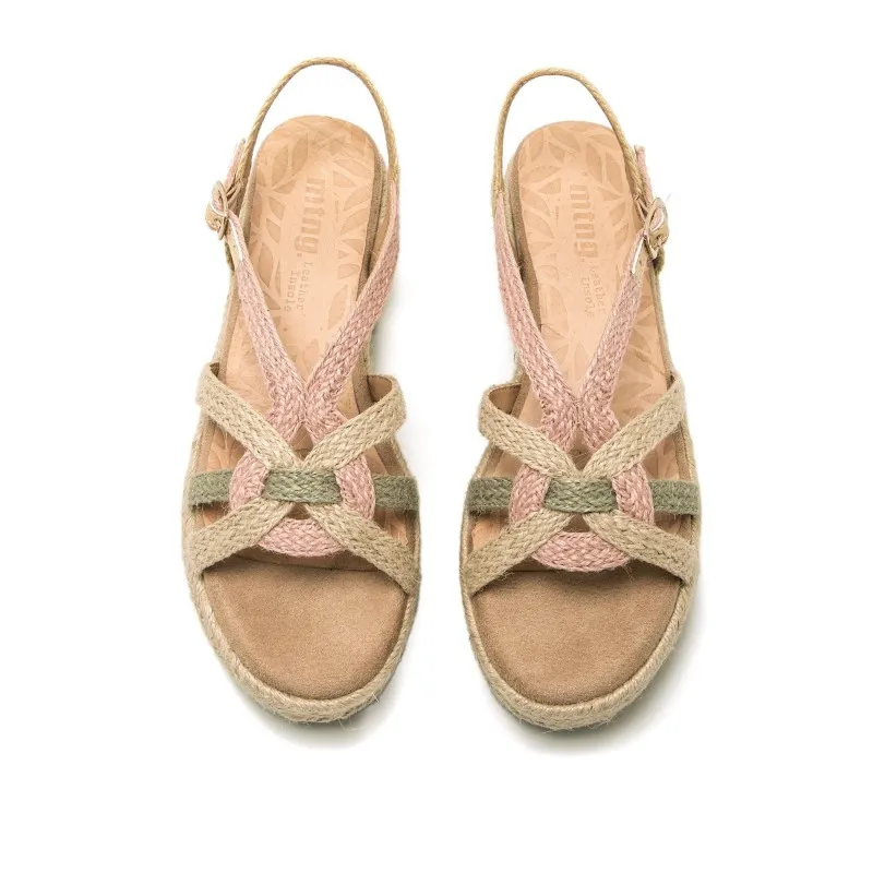 Sandalias Casual de Mujer MTNG AMELIE Beige 56766