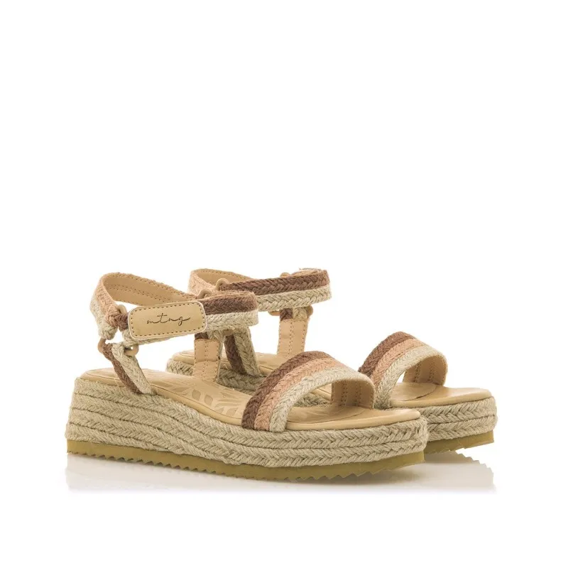 Sandalias Casual de Mujer MTNG LYDIA Beige 57031
