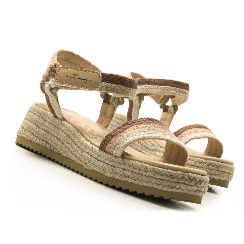 Sandalias Casual de Mujer MTNG LYDIA Beige 57031