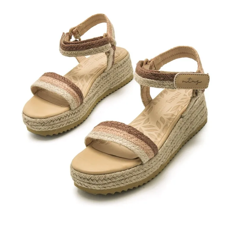 Sandalias Casual de Mujer MTNG LYDIA Beige 57031