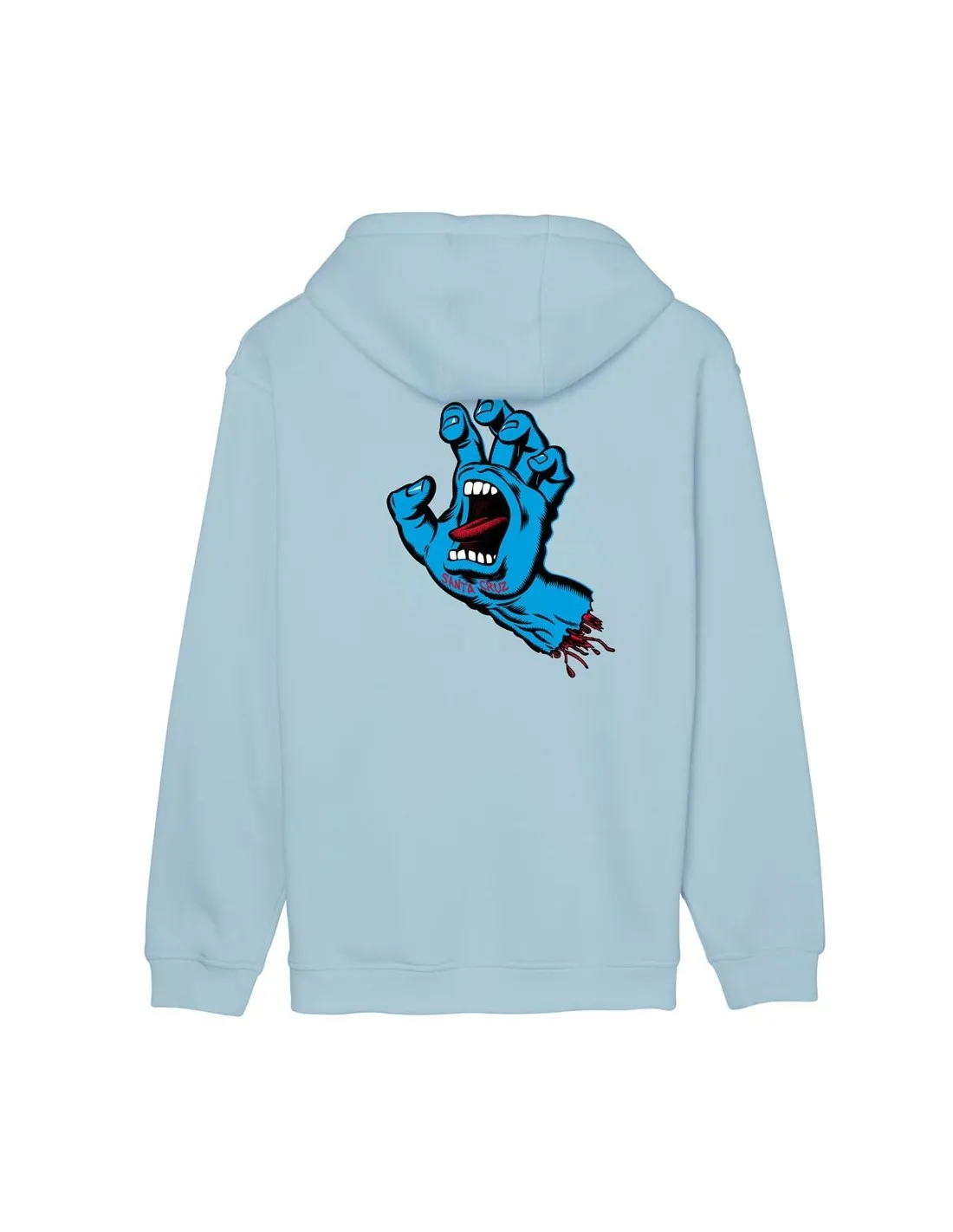 SANTA CRUZ SCREAMING HAND CHEST HOOD SKY BLUE
