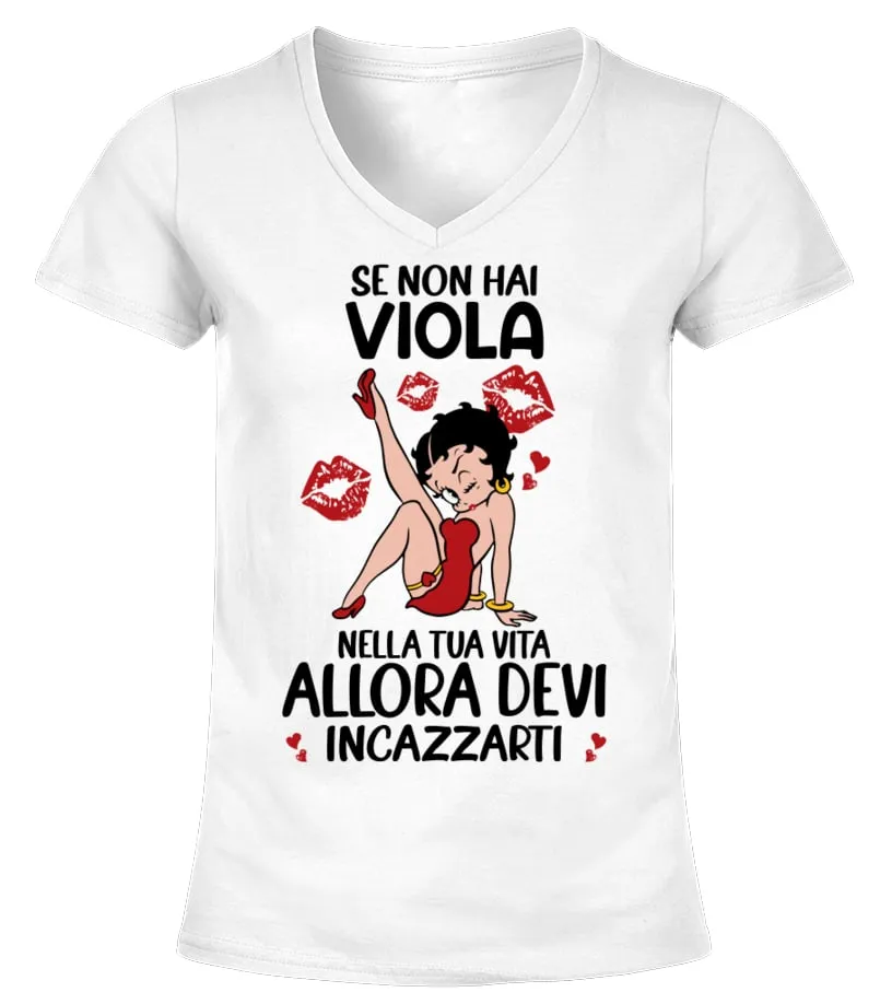 Se Non Hai Viola Maglietta scollo V Donna