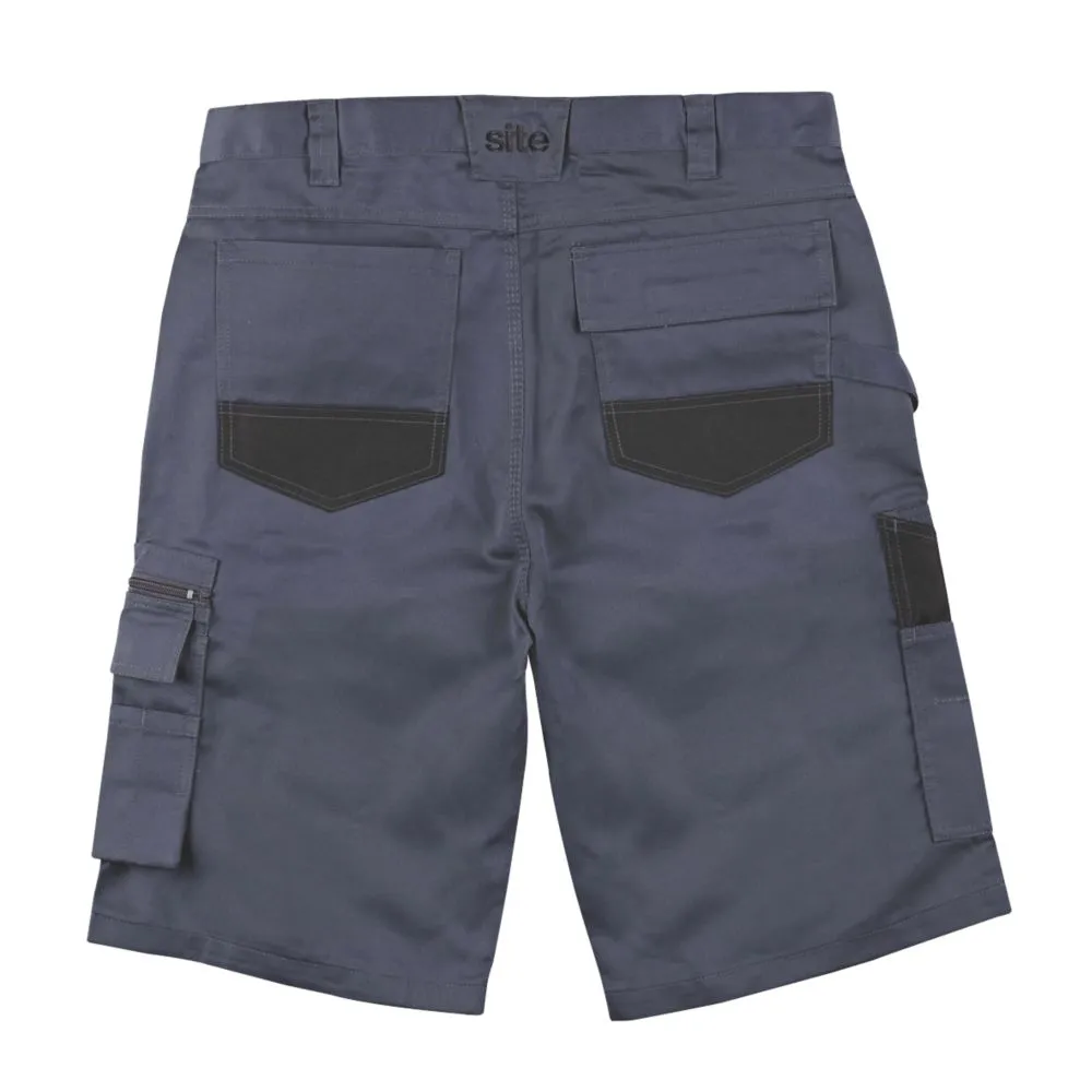 Site Jackal, pantalón corto multibolsillo, gris/negro (cintura 34