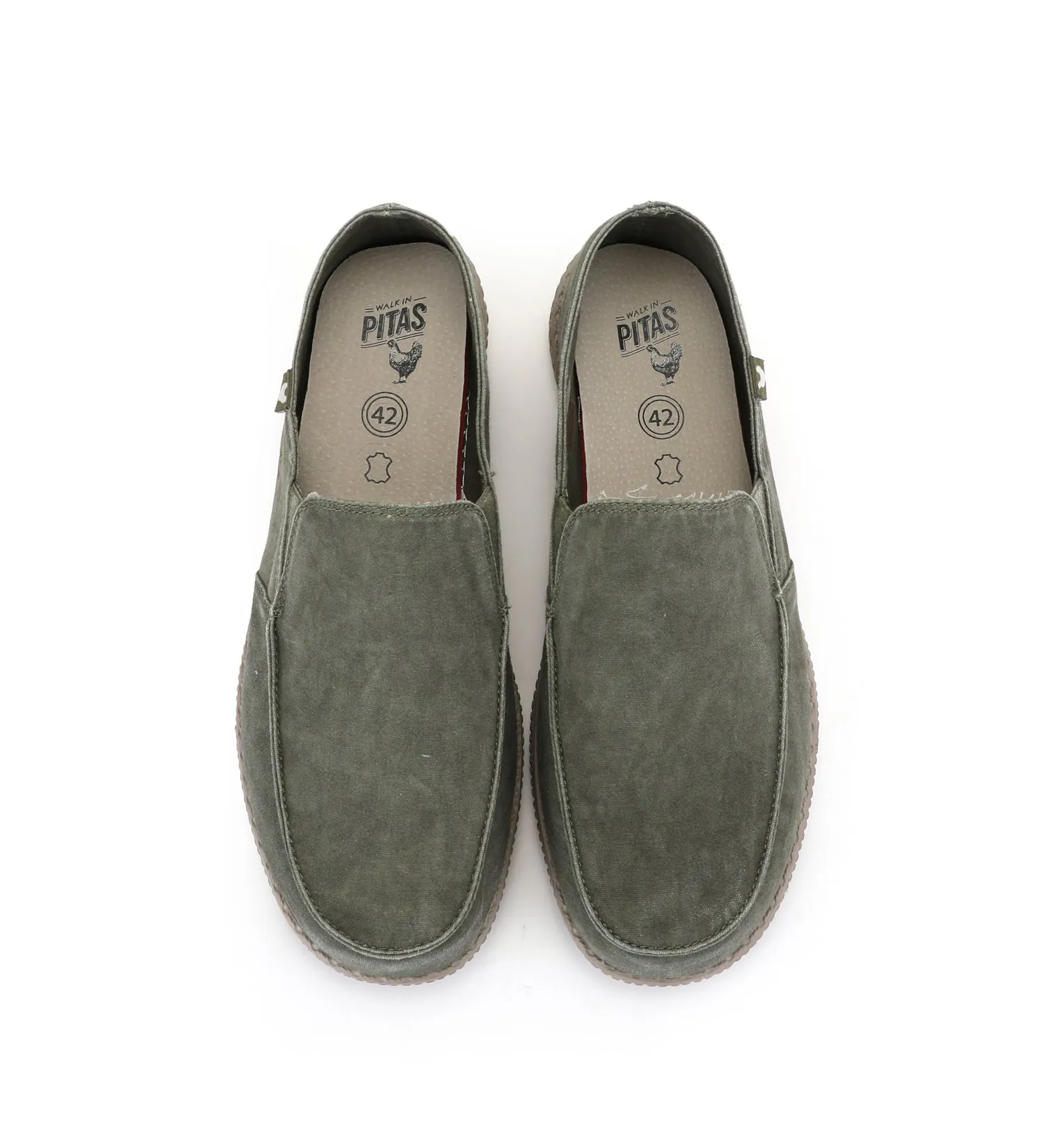 SLIP ON WP150 WASHED KAKI