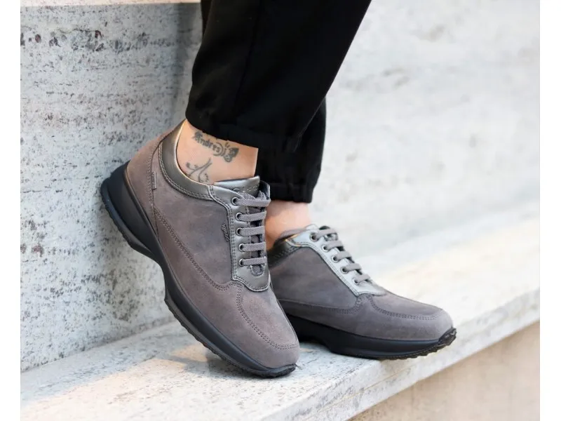 SNEAKERS DE ANTE CON GORETEX 6163833 IGI&CO EN COLOR GRIS