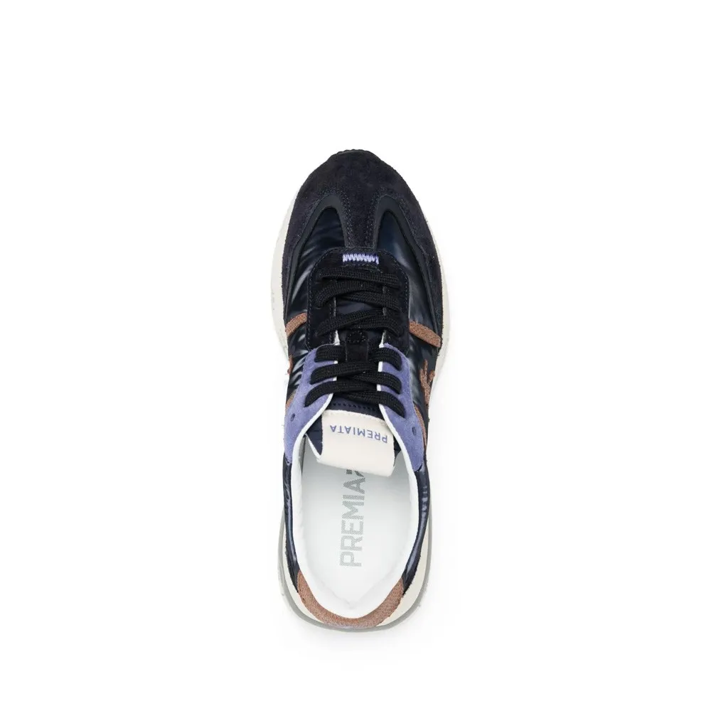 Sneakers de Piel Premiata CASSIE 6473 Color Marino/Bronce