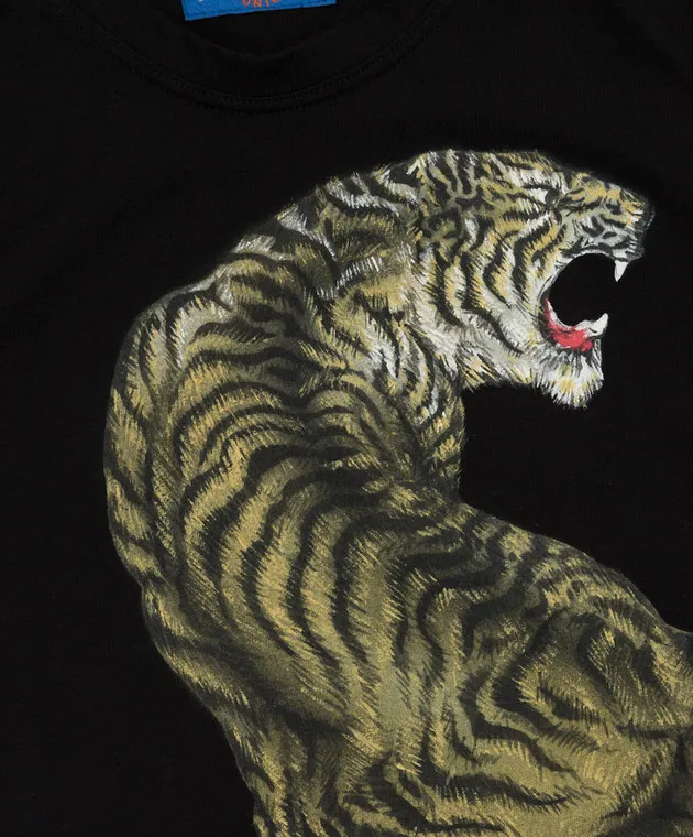 Stefano Ricci Children's black longsleeve with print
