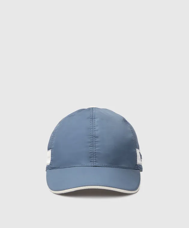 Stefano Ricci Children's blue cap with logo