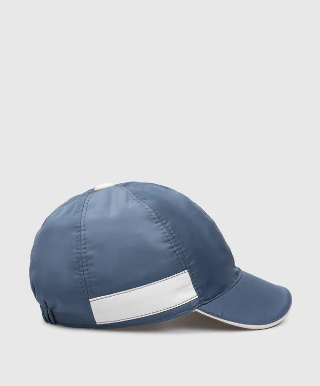 Stefano Ricci Children's blue cap with logo