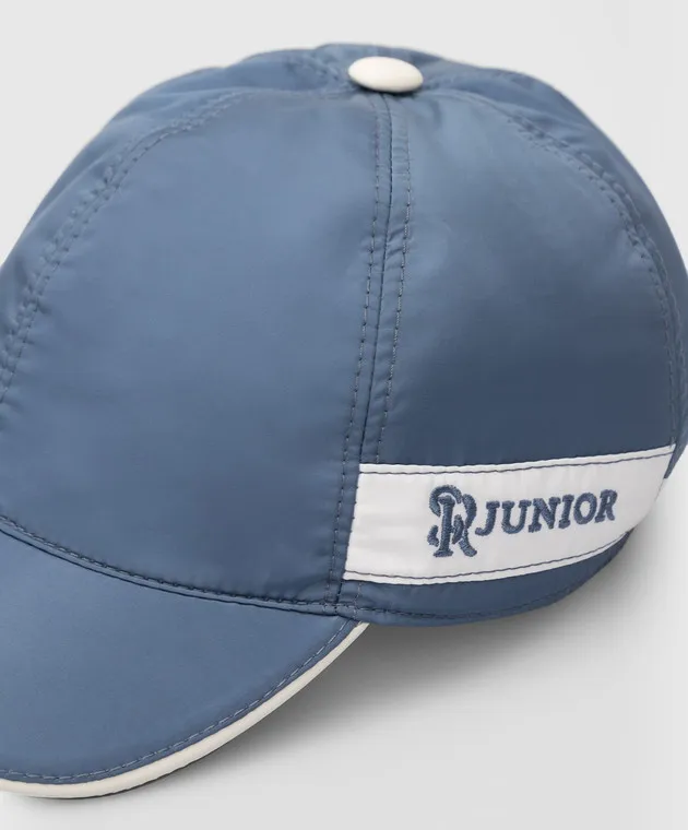Stefano Ricci Children's blue cap with logo