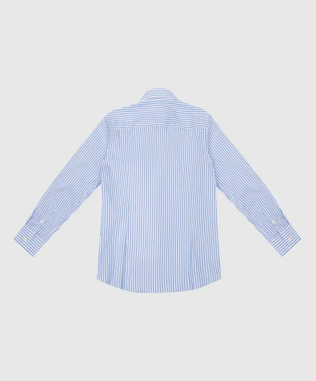 Stefano Ricci Children's blue striped shirt