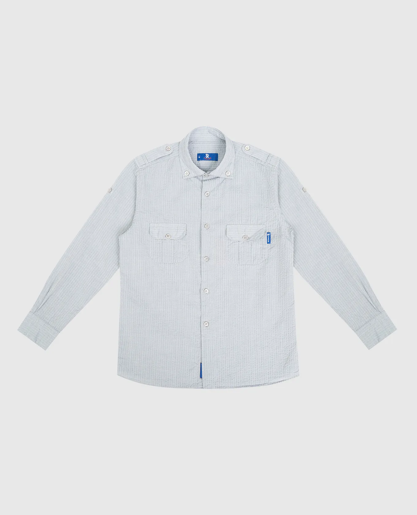 STEFANO RICCI CHILDREN'S GRAY REAPEREFFECT SHIRT
