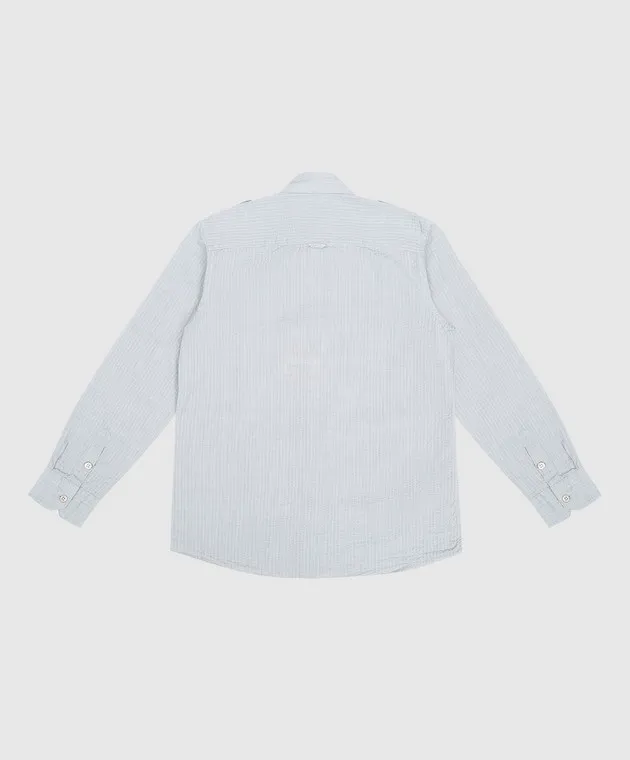 STEFANO RICCI CHILDREN'S GRAY REAPEREFFECT SHIRT