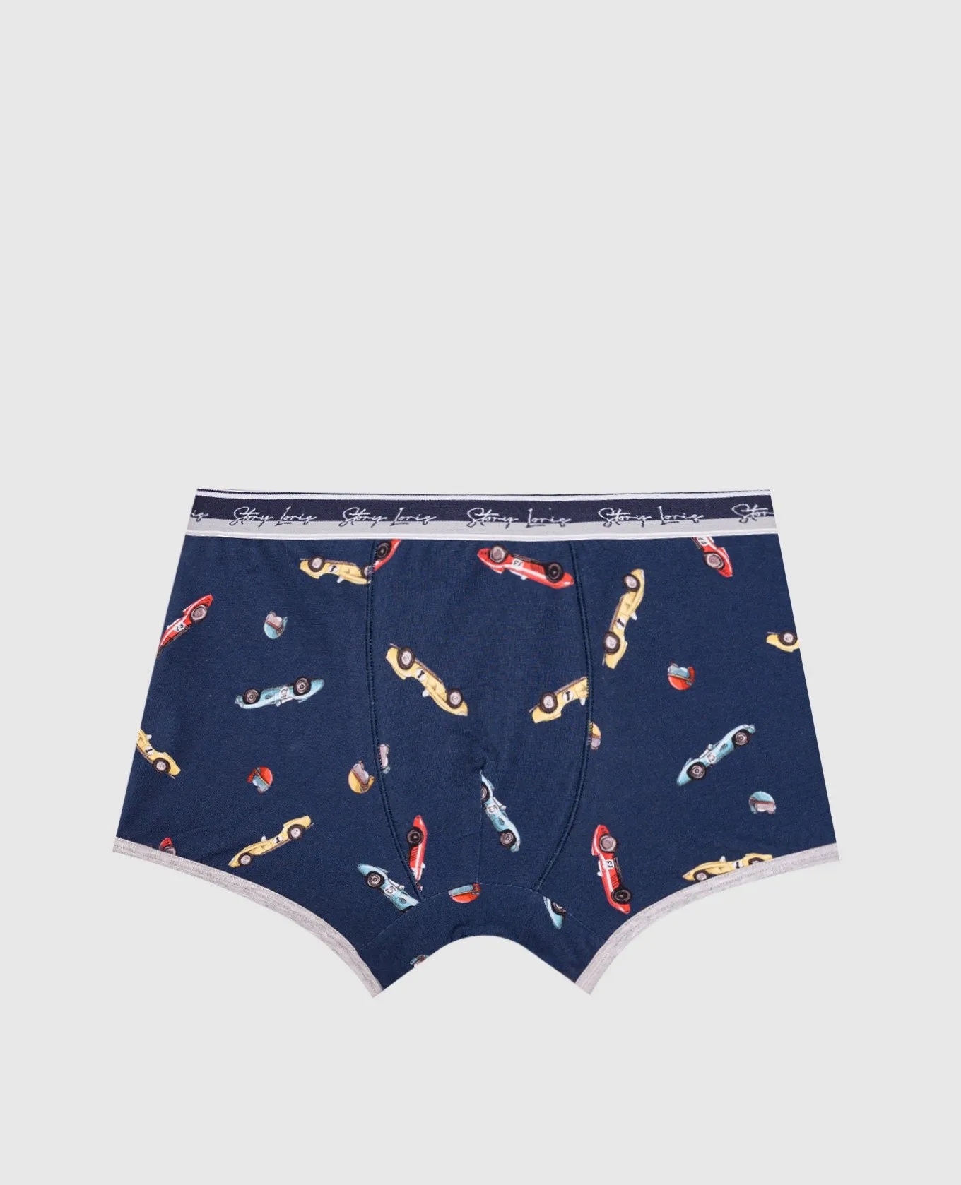 Story Loris Children's blue boxer briefs in a print