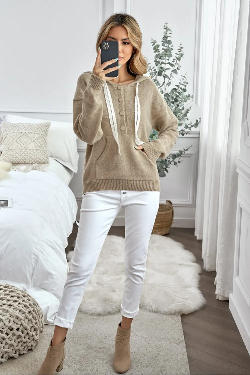 Sudadera caqui
