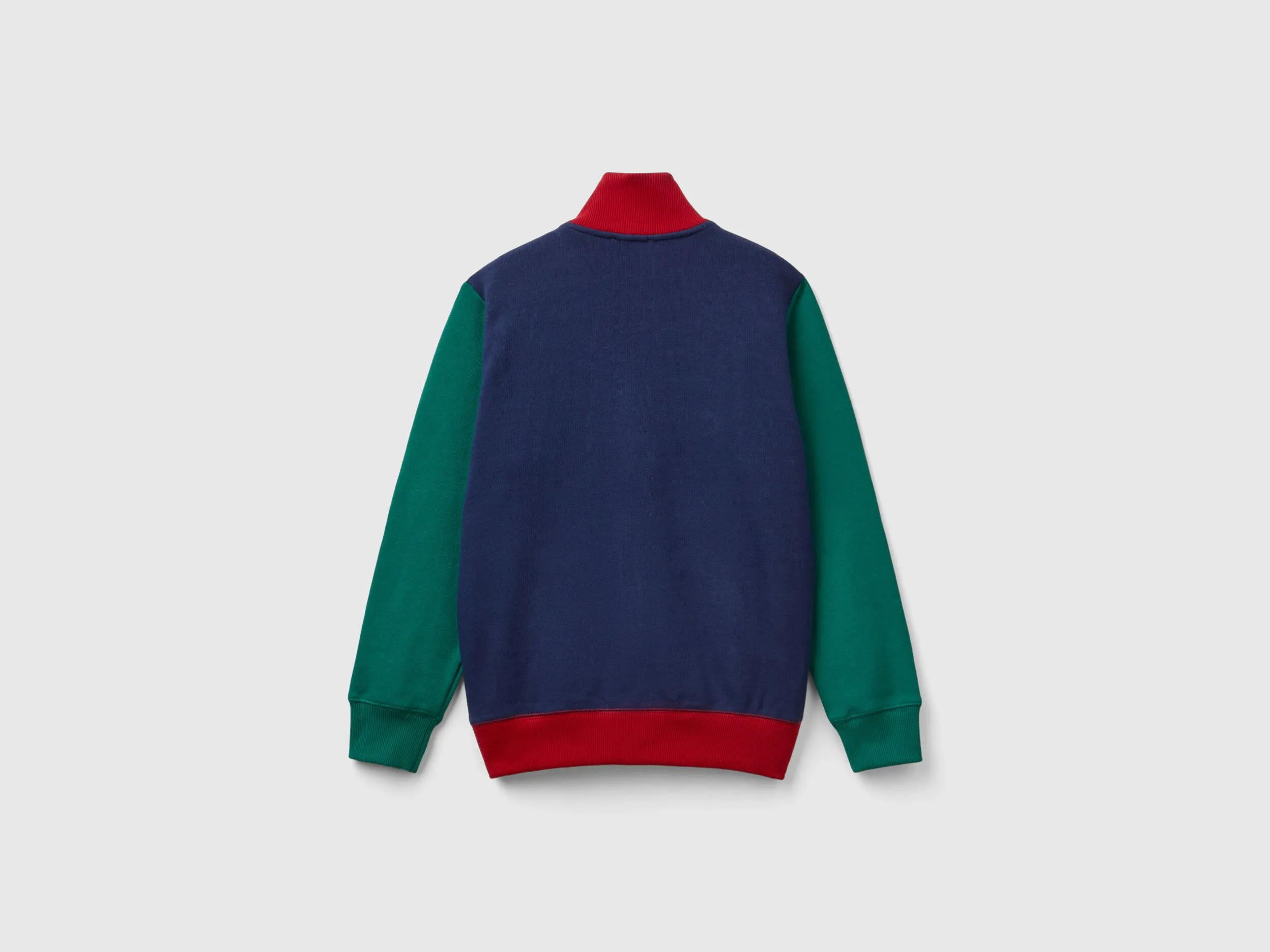 Sudadera de 100 % algodón con cremallera