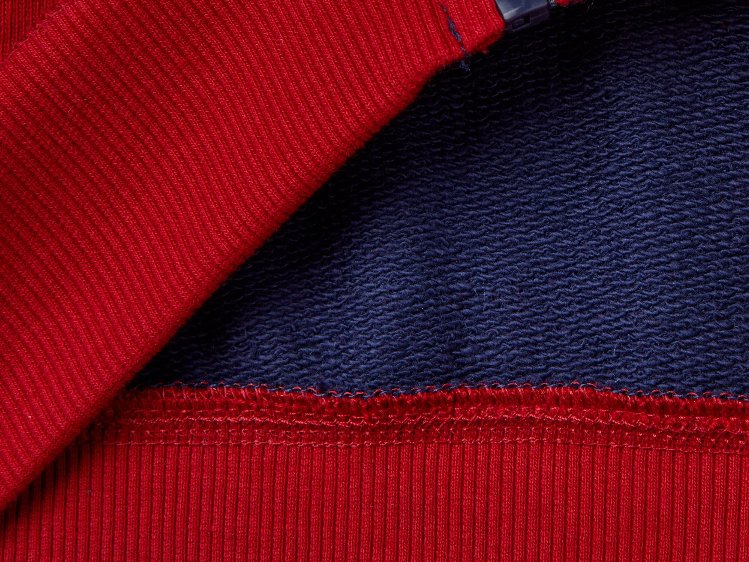 Sudadera de 100 % algodón con cremallera