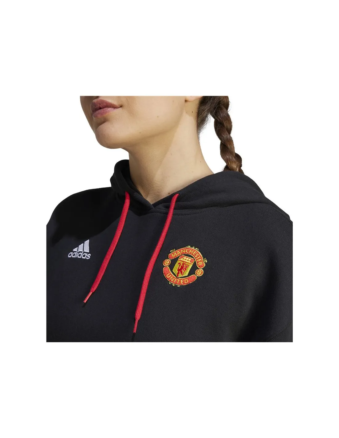 Sudadera de Fútbol adidas Mufc Wmn Hd Mujer