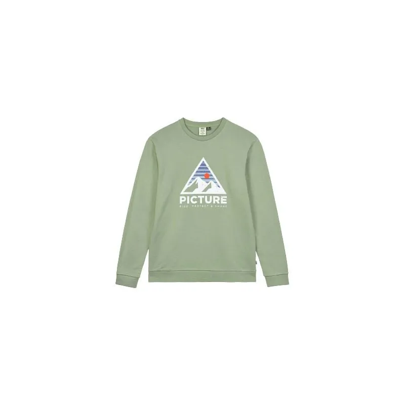 Sudadera Picture Authentic Crew (Verde Spray) Hombre