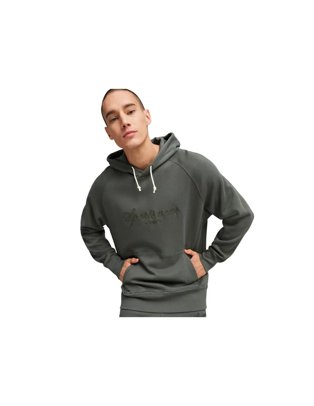 Sudadera Puma CLASSICS+ die Gris Hombre
