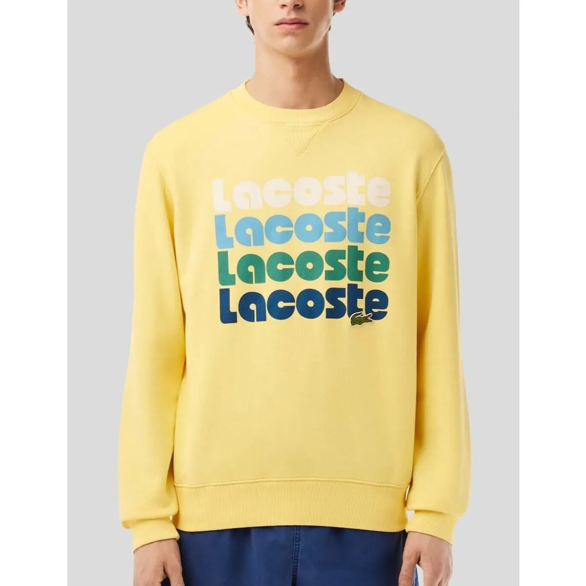 SUDADERA  SUDADERA RETRO LOGO DEGRADED  CORNSILK