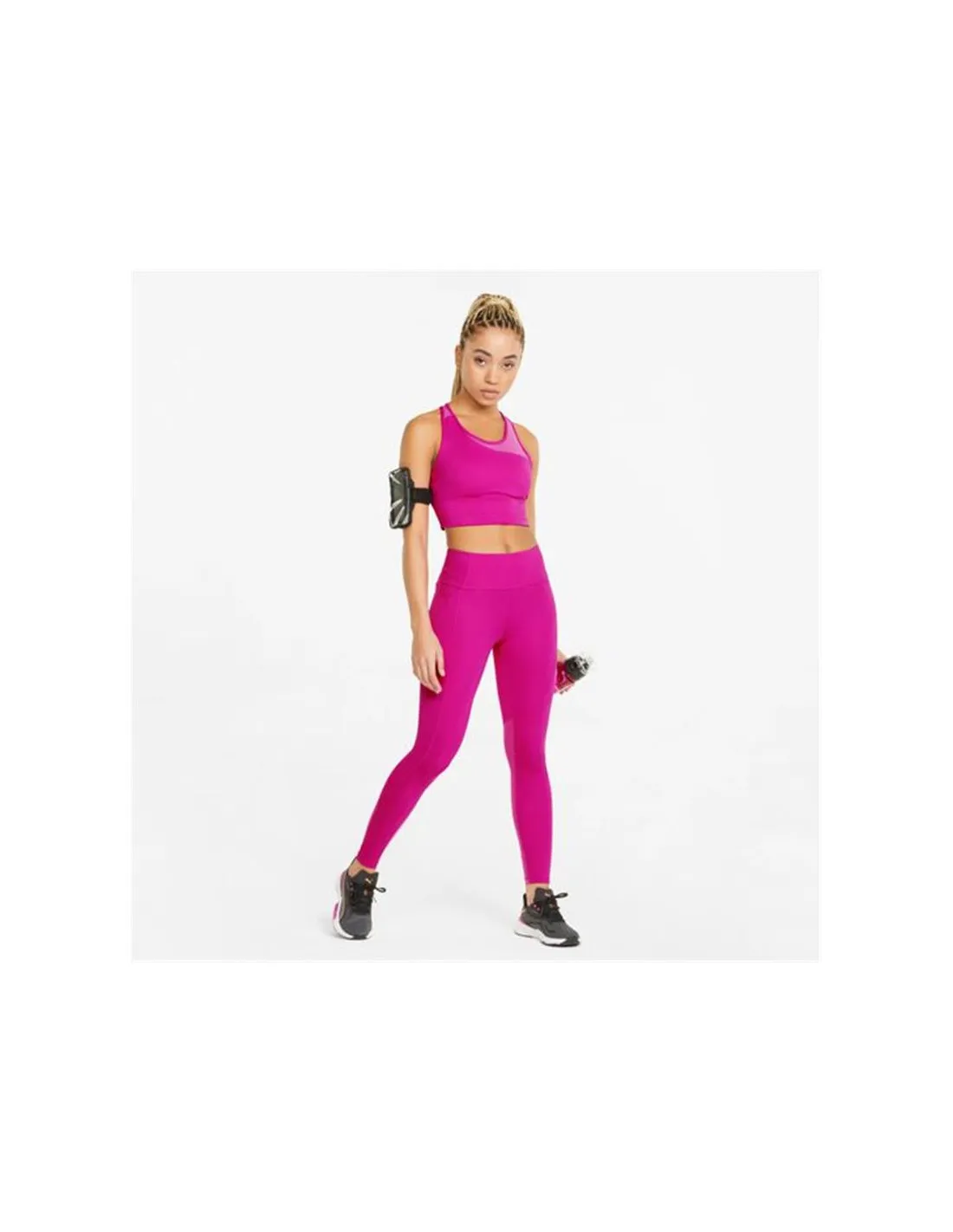 Sujetador de trainning Puma Mid Impact Flawless W Fuchsia