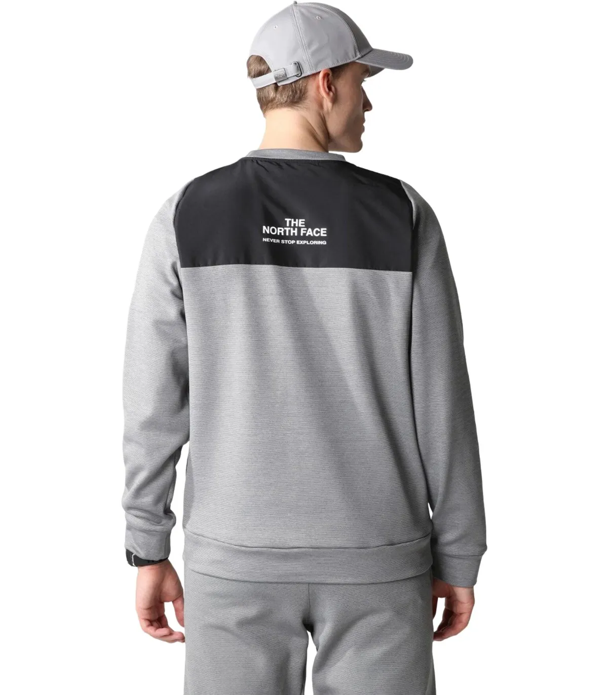 THE NORD FACE  SUDADERA PARA HOMBRE GRIS  MA CREW FLEECE