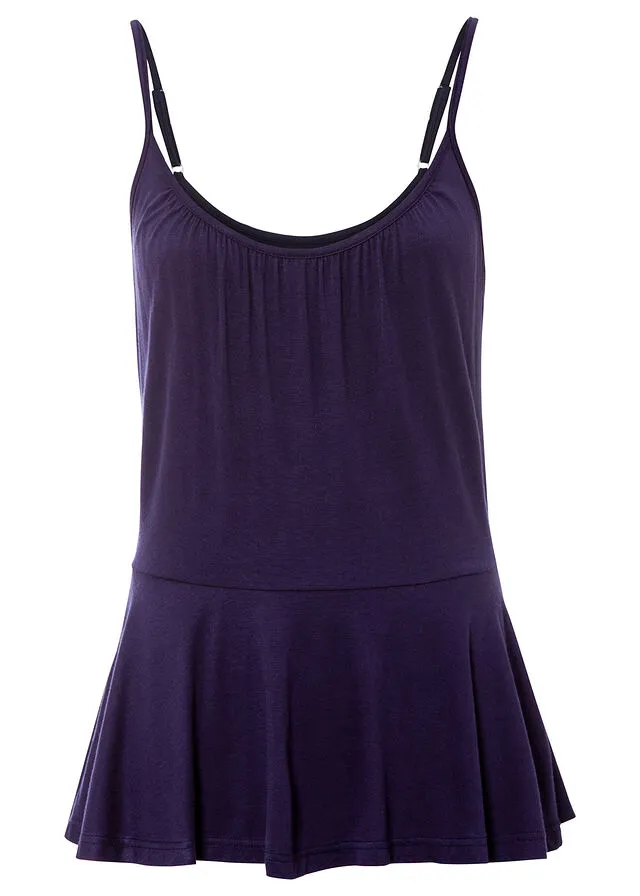 Top Azul marino
