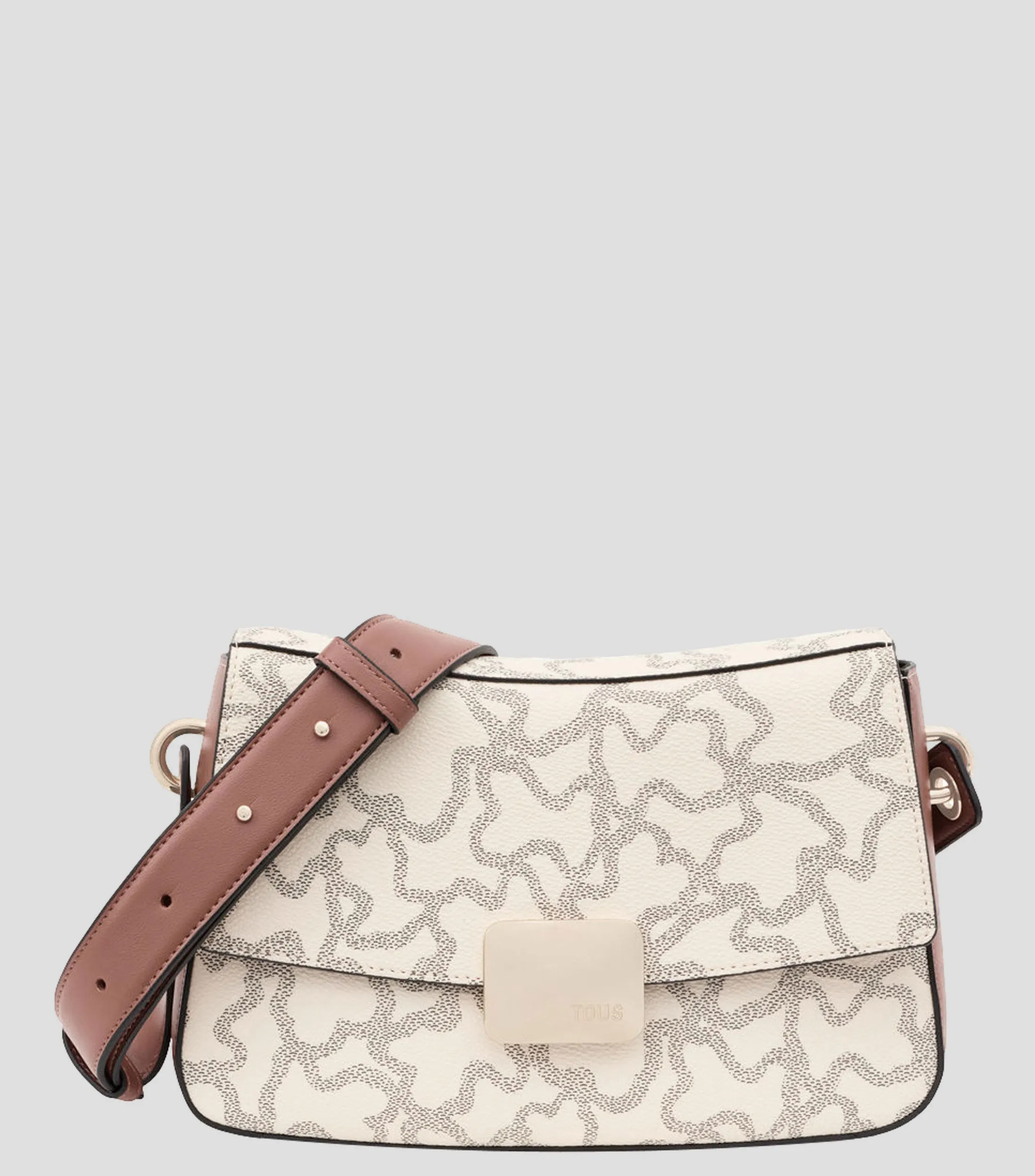 Tous Bolso crossbody beige Kaos Icon monogram Mujer