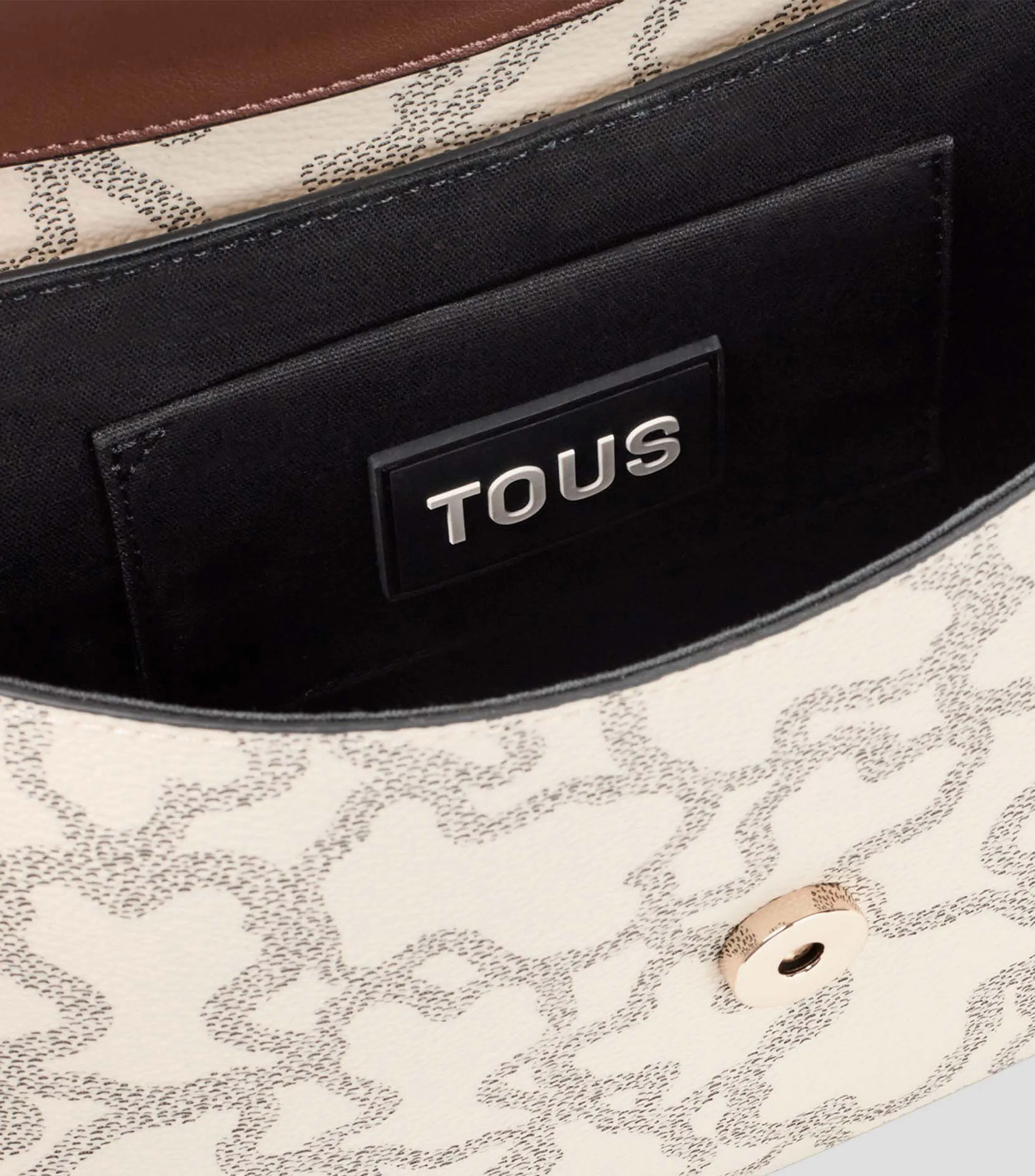 Tous Bolso crossbody beige Kaos Icon monogram Mujer