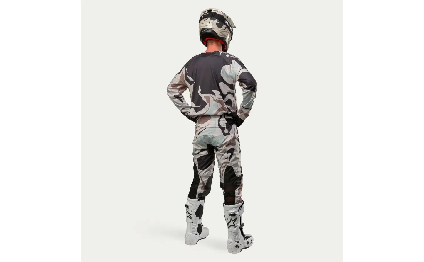 Traje Alpinestars Racer Tactical Camuflaje Gris