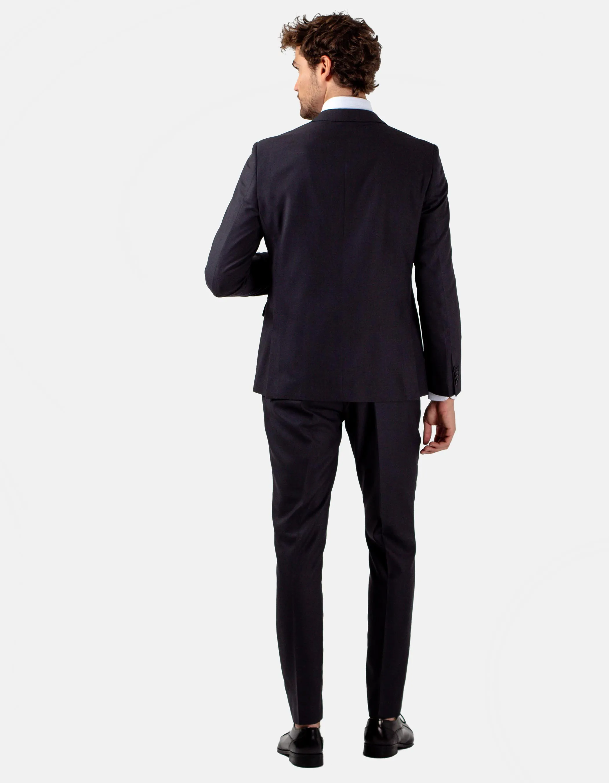 Traje liso fil a fil