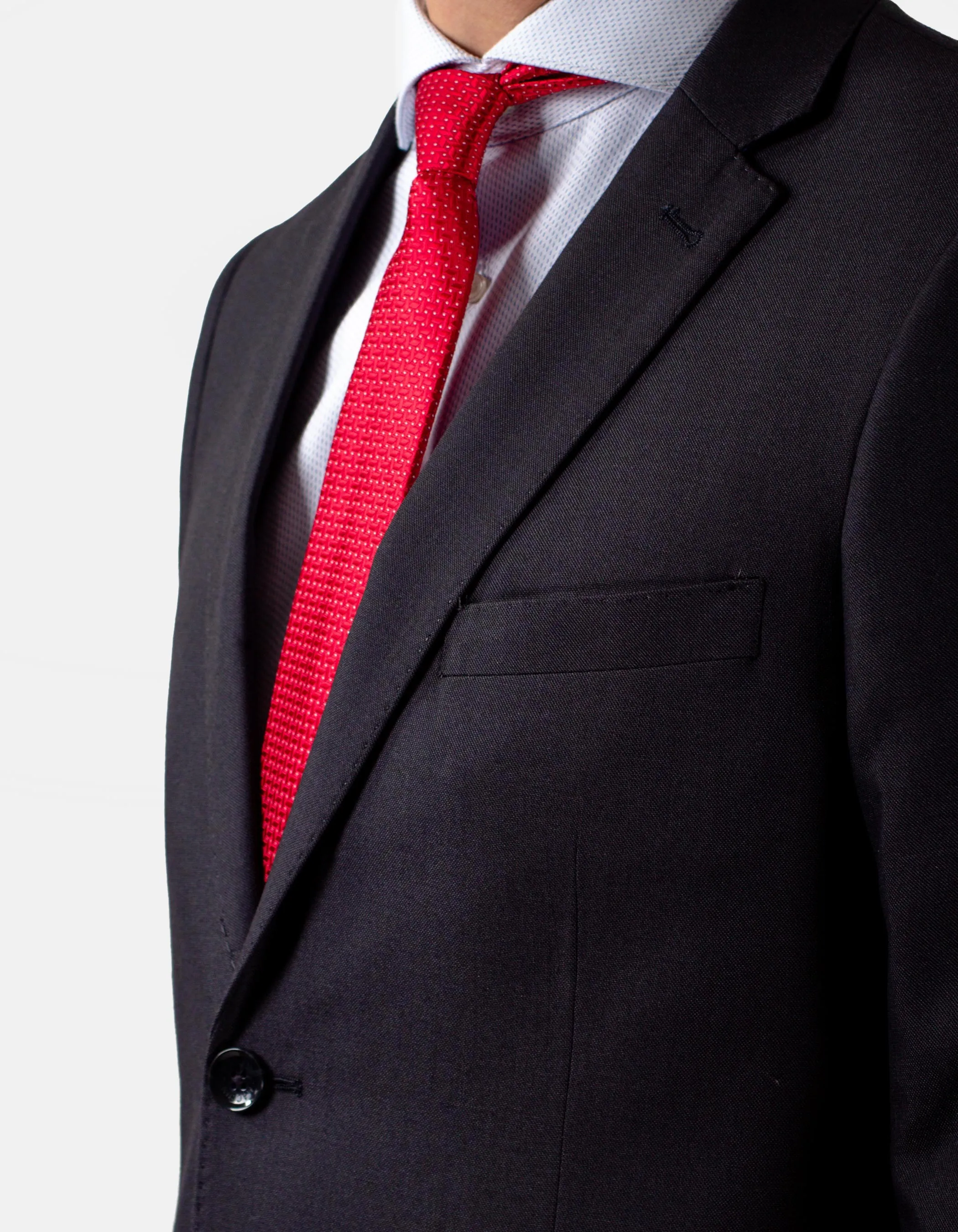 Traje liso fil a fil