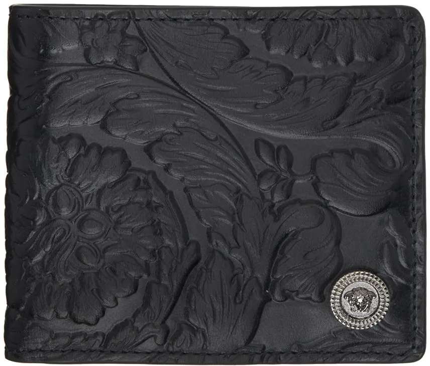 Versace Black Medusa Biggie Barocco Wallet