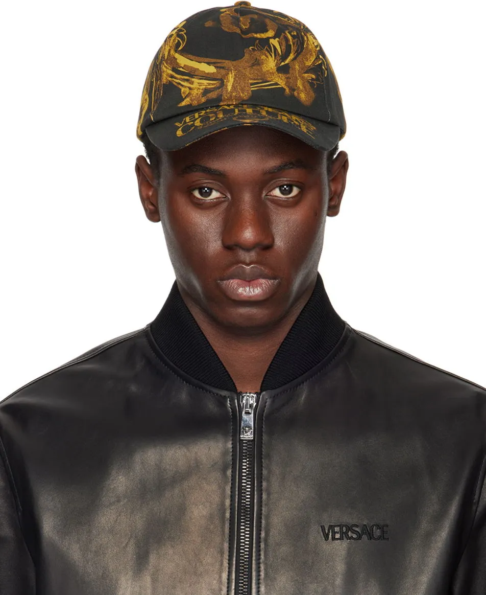 Versace Couture Black & Gold Baseball Cap