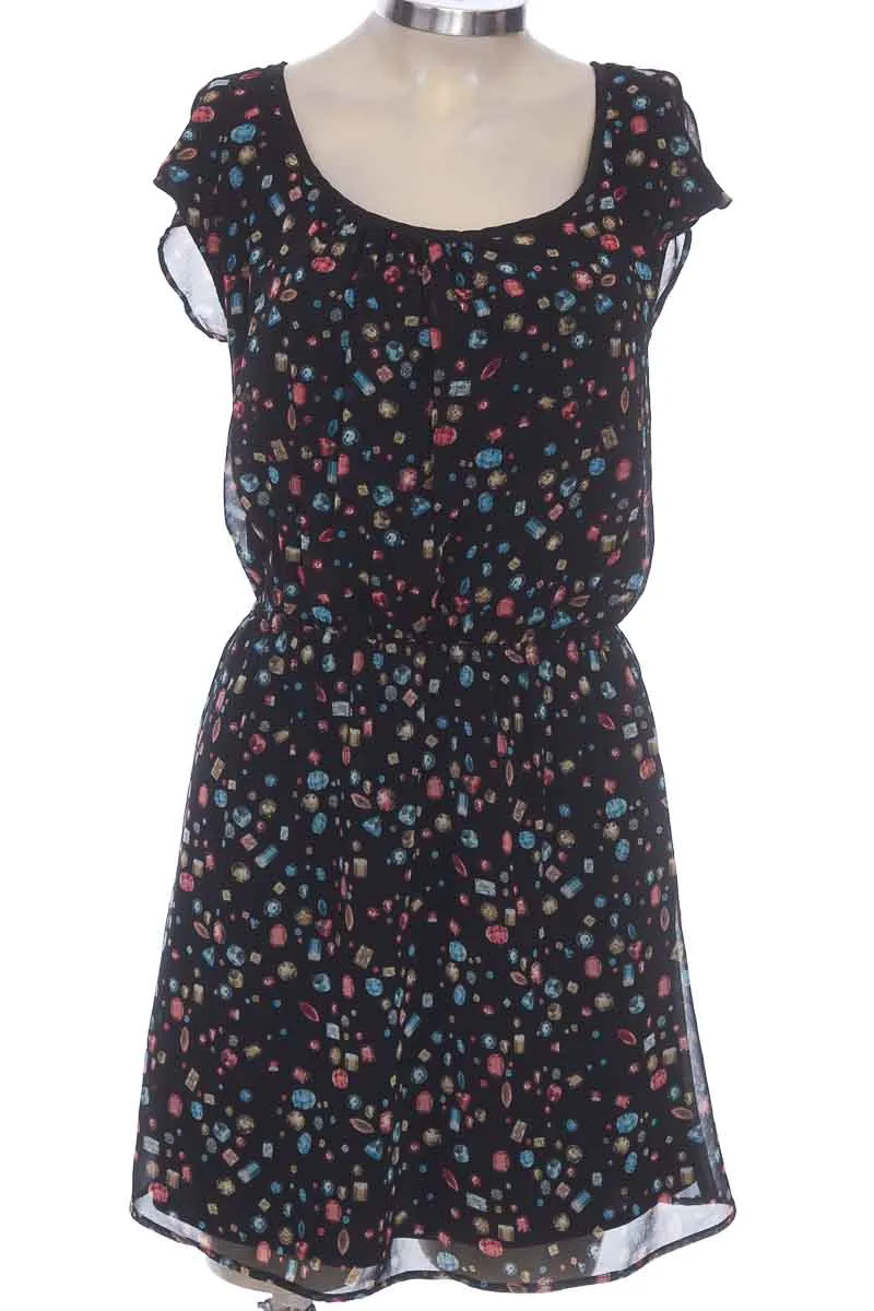 VESTIDO / ENTERIZO COLOR NEGRO  BERSHKA