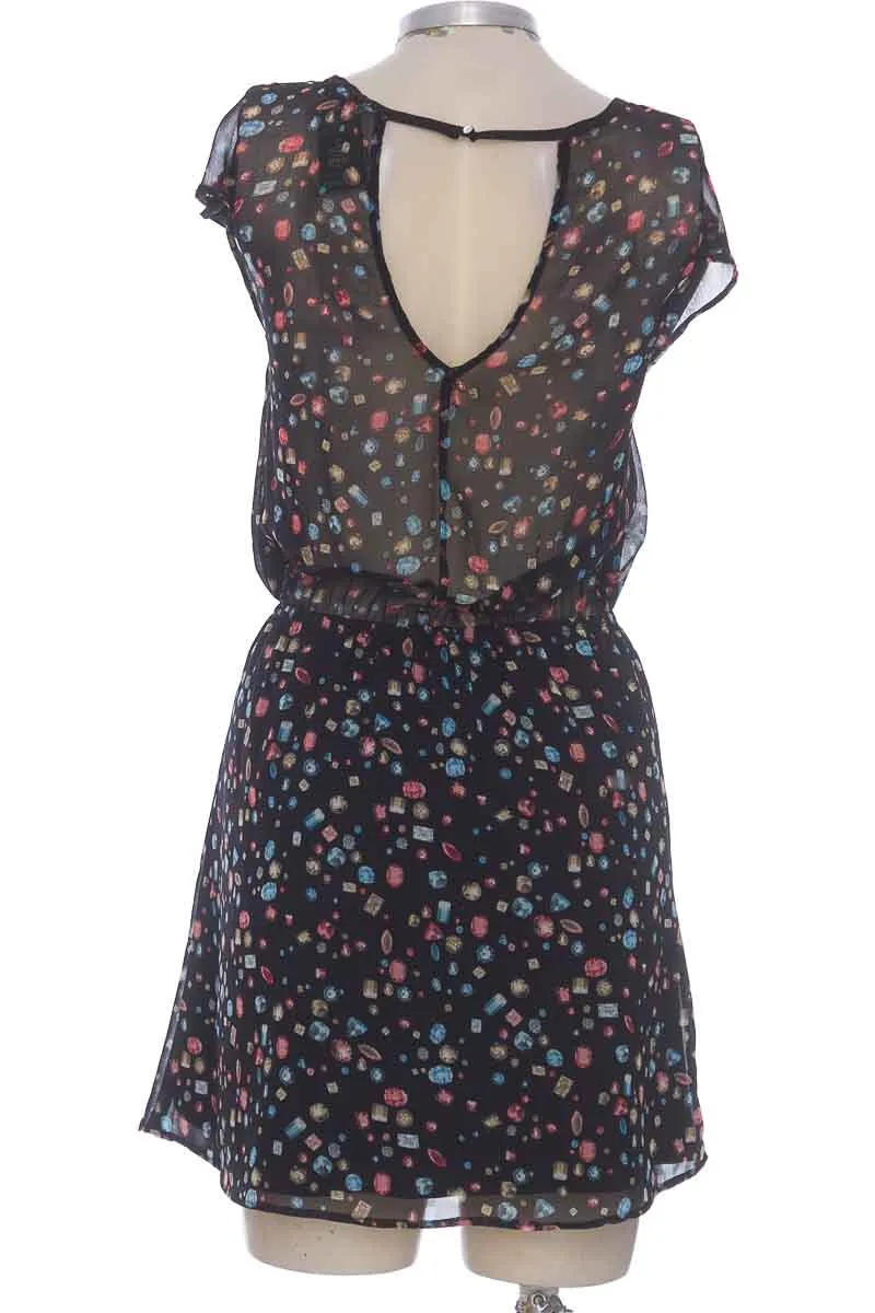 VESTIDO / ENTERIZO COLOR NEGRO  BERSHKA