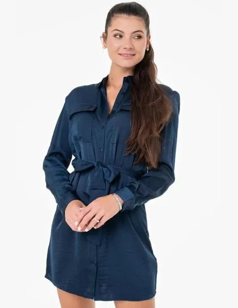 Vestido corto cierre abotonado Itziar de PEPE JEANS